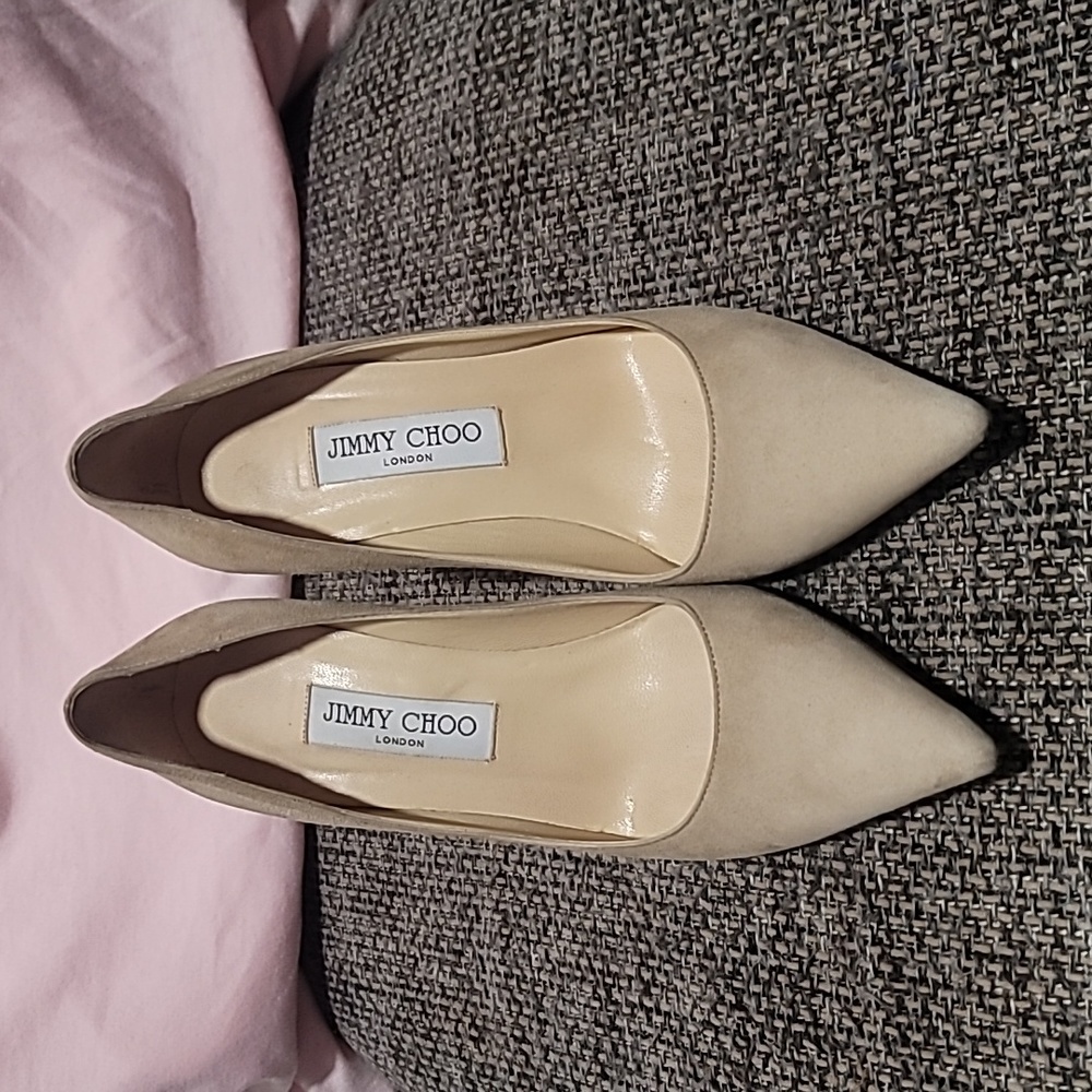 Jimmy Choo Nude Pumps